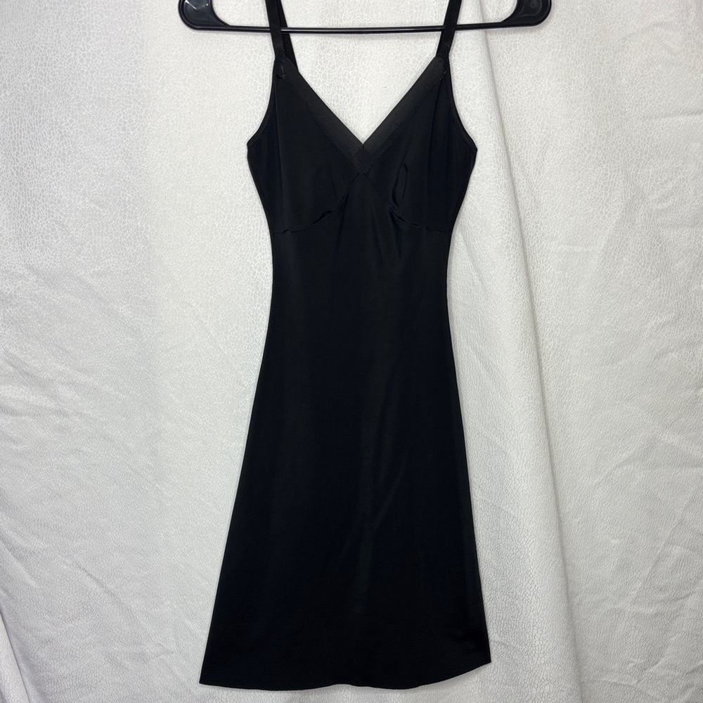 SPANX Black Shapewear Slip Dress Size S | Smoothing Bodycon Shaping Slip